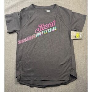 Athletic Works Girls Graphic T-Shirt Shoot for‎ the Stars Gray Size L (10-12)